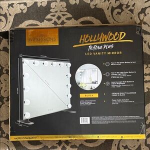 Impressions Hollywood Tritone Plus LED Vanity Mirror - Black